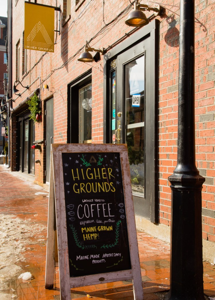 Businesses like Higher Grounds coffee shop on Wharf Street hope the City Council will change a proposed rule preventing pot shops from selling regular food and drinks.