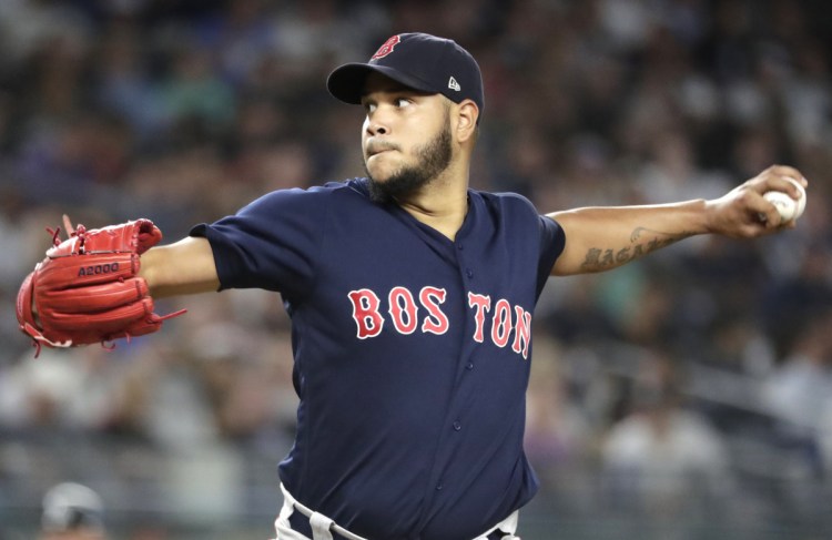 Boston pitcher Eduardo Rodriguez got some advice from Chris Sale and is throwing a slider that looks bigger and sharper than any breaking ball he's thrown.