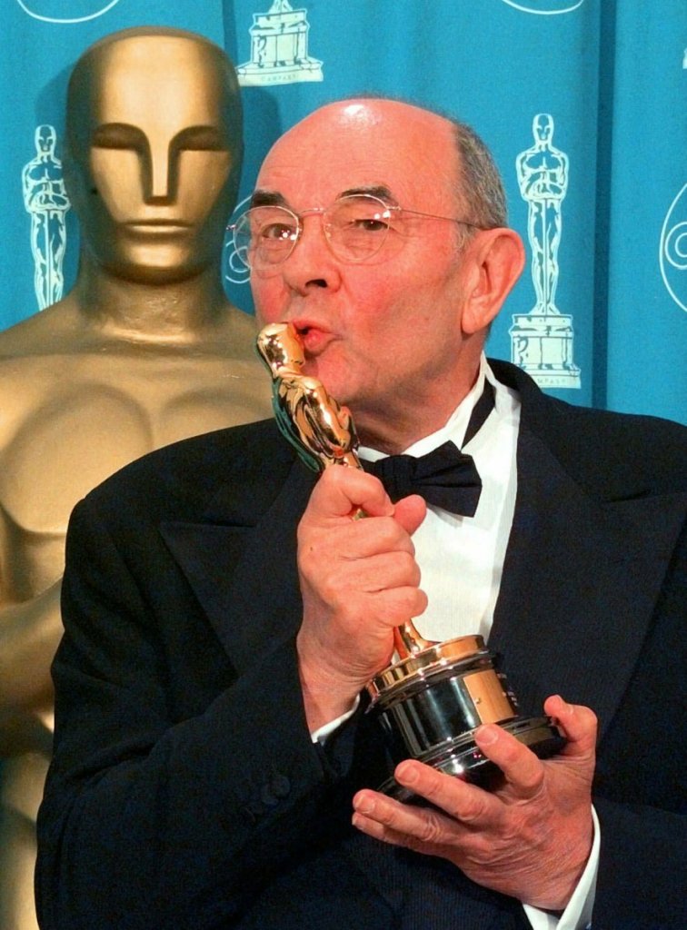 Stanley Donen receives an Academy Award for Lifetime Achievement in 1998 in Los Angeles.