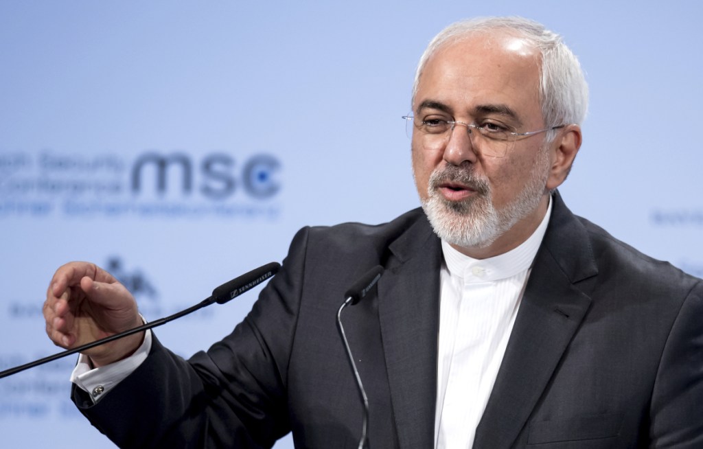 Iranian Foreign Minister Mohammad Javad Zarif speaks last year at an international security conference in Munich, Germany. Zarif abruptly resigned on Monday.