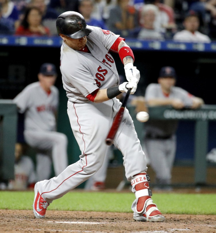 Christian Vazquez, who had a poor season at the plate, is one of three catchers vying for a spot with the Boston Red Sox.