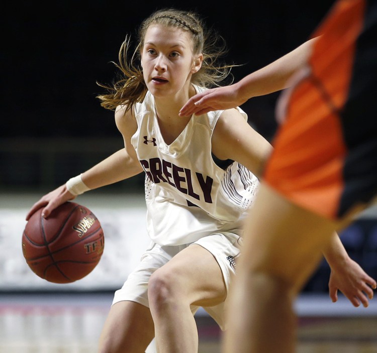 Anna DeWolfe showcased her many talents during the Class A South tournament for undefeated Greely. She scored 32 points in the final, which was one point less than Brunswick, the other finalist, totaled as a team.