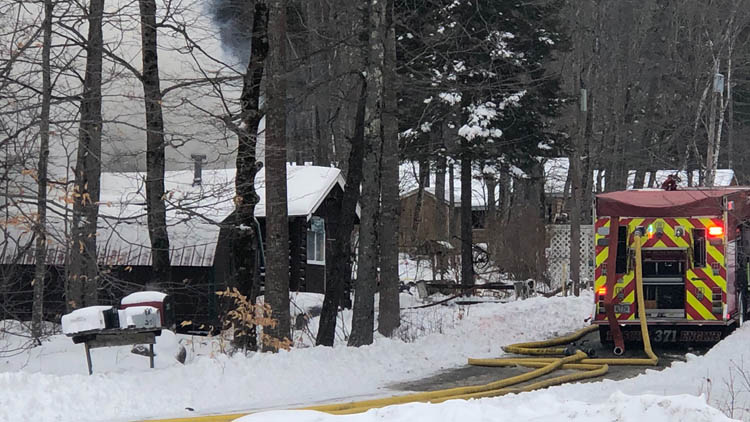 A man died Wednesday in a house fire in Privet Road in Dedham, the Maine State Fire Marshal's Office said.