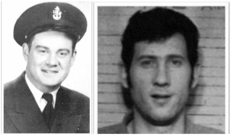 Everett "Red" Delano, left, was killed during a robbery in 1966. Thomas Cass, pictured in a 1971 mugshot, became a suspect in the cold case and committed suicide in 2014.