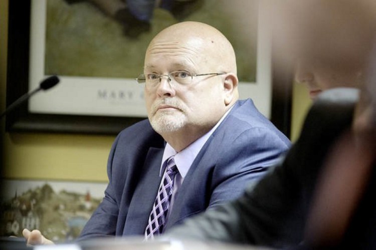 Dr. Jan Kippax during a 2017 hearing before the Maine Board of Dental Examiners, which recently decided to abandon all remaining charges of professional misconduct against the Lewiston oral surgeon. The decision means that overseers did not find him in violation of any dentistry standards after three years of investigations and hearings.