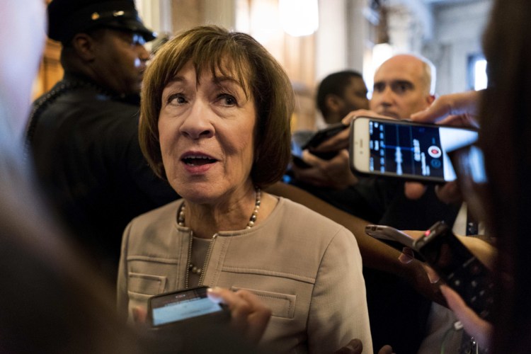 A 2020 re-election bid by Sen. Susan Collins would draw attention to "her selling her legacy to dark money and the Trump administration," a reader says.