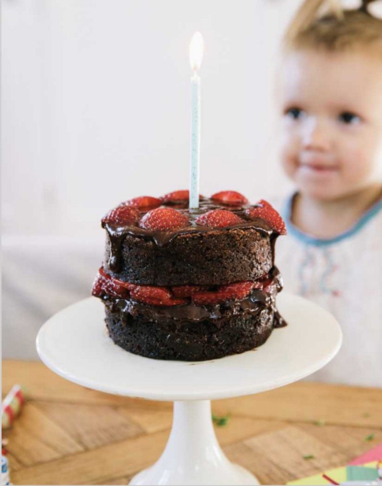 A 5-inch vegan chocolate birthday cake from "Chocolate Every Day."
