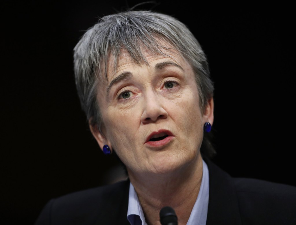 Air Force Secretary Heather Wilson is a former U.S. House Republican member from New Mexico and graduate of the U.S. Air Force Academy. She announced her resignation Friday.