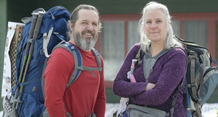 Stephen and Karen Hardy of Belgrade plan to hike a section of the Appalachian Trail to raise drug overdose awareness and honor victims.