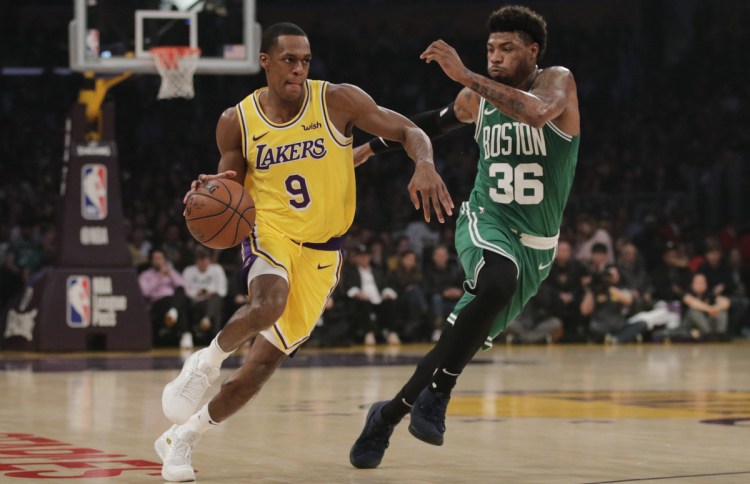 There was a time when Rajon Rondo was wearing Celtics green and making life miserable for the Lakers. He know plays in Los Angeles, something unimaginable when he was in Boston.