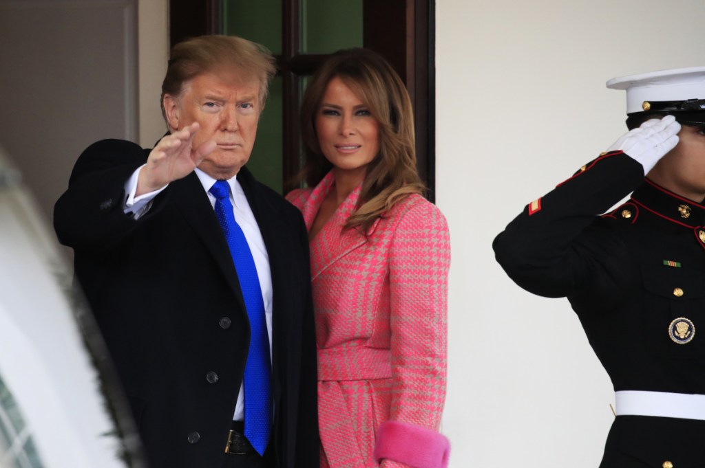 President Trump is taking issue with social media theories suggesting that a body double has been used to stand in for first lady Melania Trump.