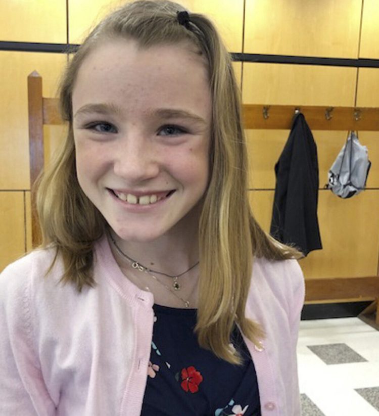 Hannah Mitschele, 11, who has epilepsy, favors a bill to regulate "step therapy" used for prescription drugs.