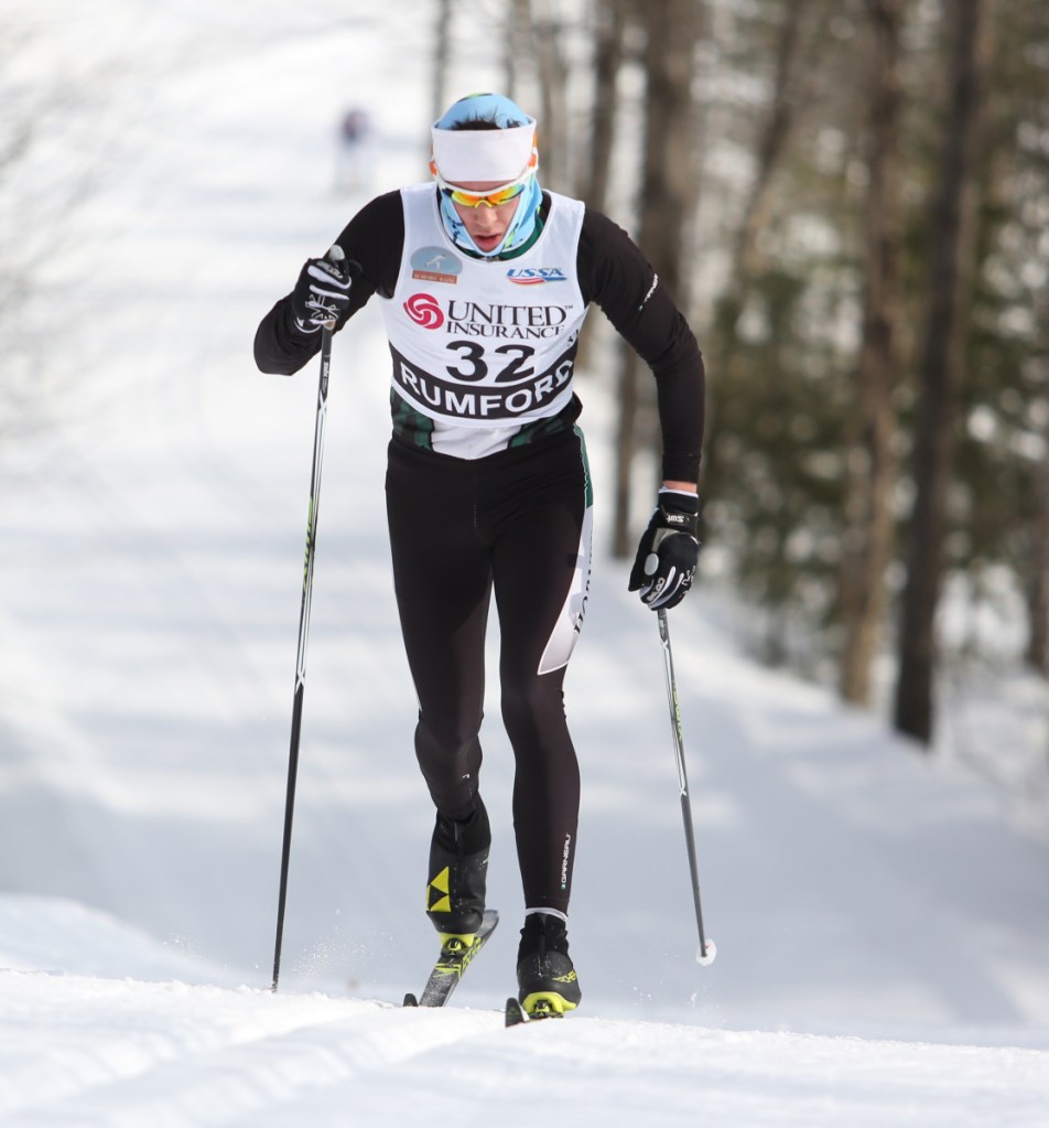 Roy Varney, who has been accepted at UM-Presque Isle and New Hampshire, dominated in Maine high school skiing for Leavitt, and now is starting biathlon.