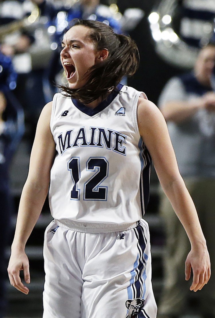 Parise Rossignol of Van Buren is ending her UMaine career on a high as an integral member of another America East championship team.