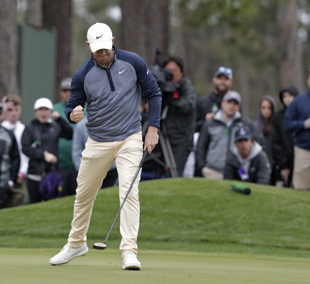 Rory McIlroy, pumping his fist after a birdie on the 15th green Sunday, may have set himself up for a first Masters victory – and the career Grand Slam – by winning The Players Championship.