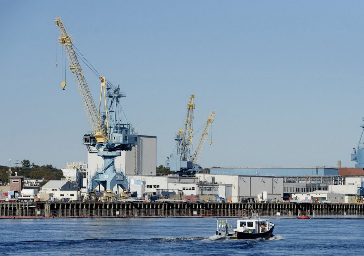 The Portsmouth Naval Shipyard in Kittery could lose funding for crucial facility improvement projects if funds are diverted to build President Trump's wall along the southern border with Mexico.