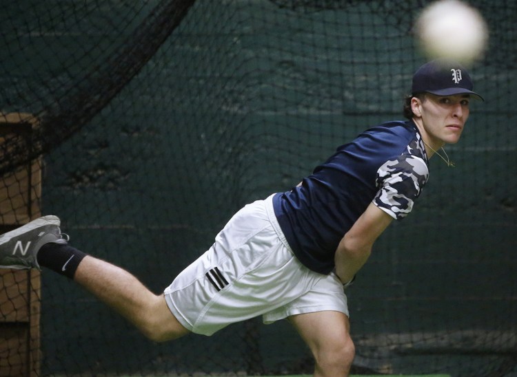 Donnie Tocci and his Portland High teammates, as well as other baseball and softball teams around the state, enjoyed their first day of practice Monday. Tocci, an All-State pick, won't rush anything as his body adjusts from a winter of hockey.