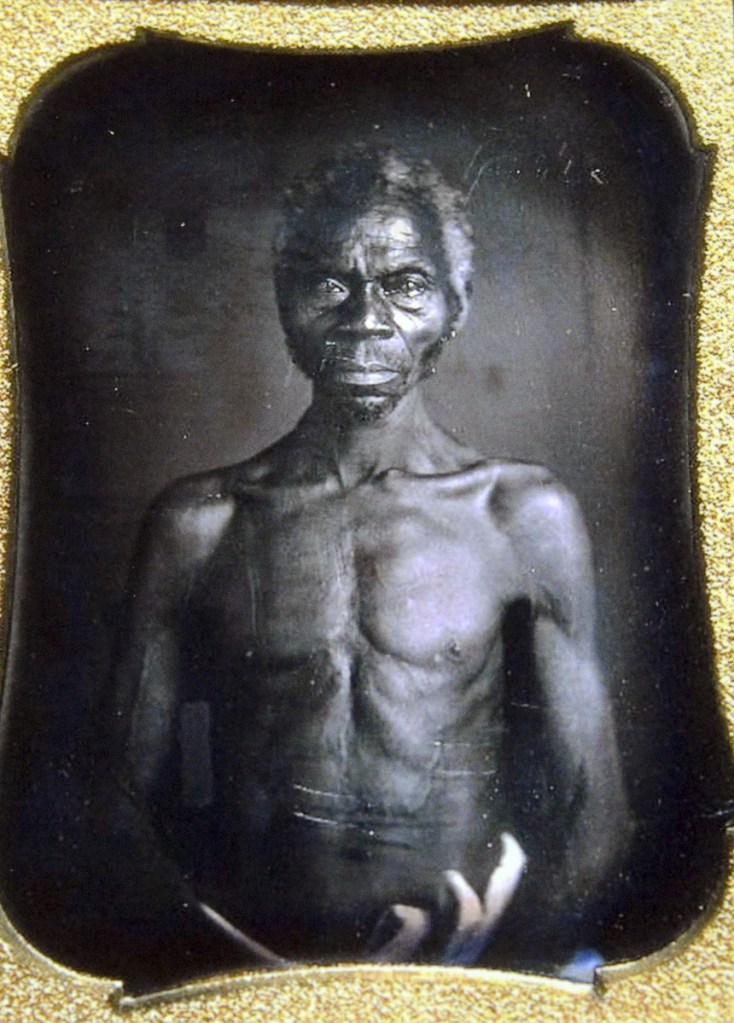 Renty, a South Carolina slave, was photographed in the 1850s by Harvard biologist Louis Agassiz, whose ideas were used to support the enslavement of Africans in the United States. Renty's ancester, Tamara Lanier, is suing Harvard University over ownership of the photograph.