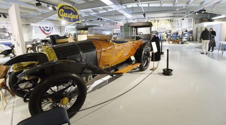 The most-valuable asset at the Seal Cove Auto Museum in Tremont is this 1913 wood-bodied Peugeot.