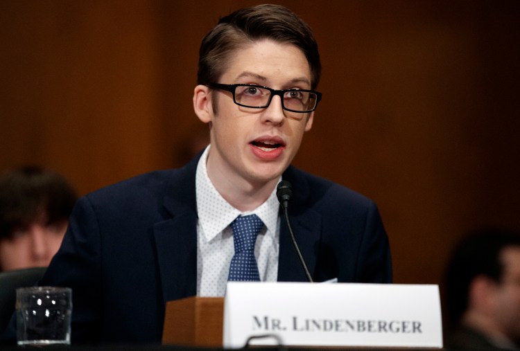 Ethan Lindenberger testifies during a Senate Committee on Health, Education, Labor, and Pensions hearing on Capitol Hill in Washington, Tuesday, March 5, 2019, to examine vaccines, focusing on preventable disease outbreaks.