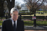 Special counsel Robert Mueller walks past the White House after attending services at St. John's Episcopal Church in Washington on Sunday.
