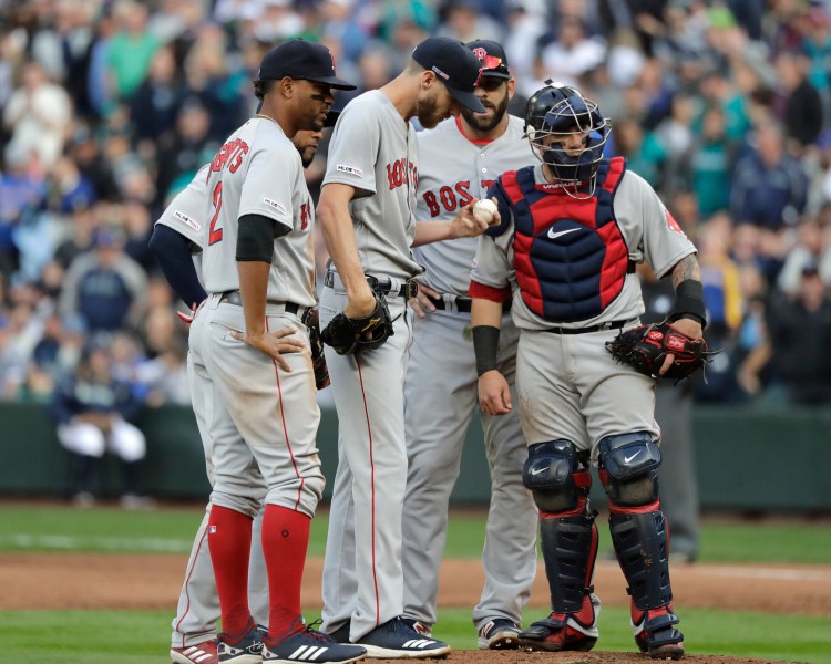Chris Sale's Opening Day start did nothing but raise more questions about the shoulder discomfort that slowed the Red Sox ace in the second half of last season.