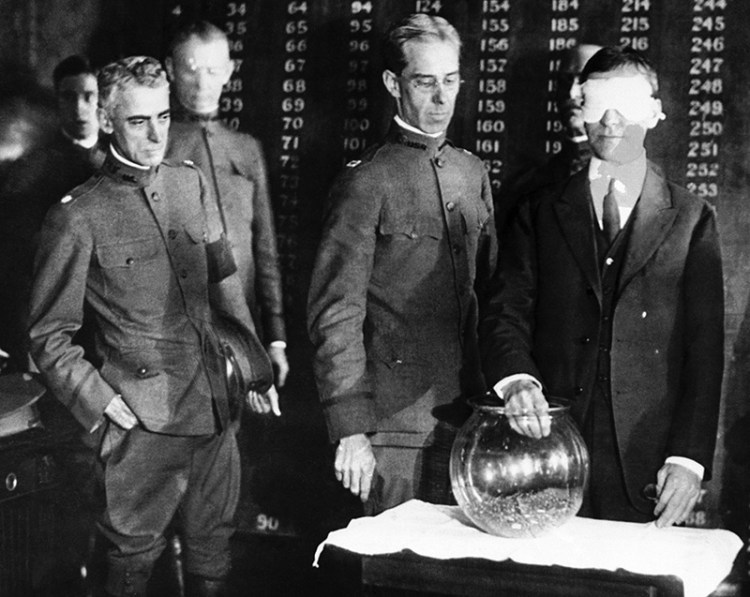 During World War I, the draw from this goldfish bowl determined the order of calling men for military training. It's now long past time for Congress to reconsider the Selective Service System, a vestige of a different era.