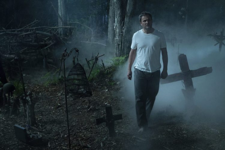 This image released by Paramount Pictures shows Jason Clarke in a scene from "Pet Sematary." 