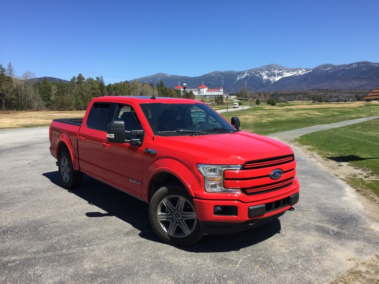 Ford's innovations have helped the automaker  increase its dominance in the pickup category that it has led for 41 straight years. Photo by Tim Plouff. Location: Mount Washington.