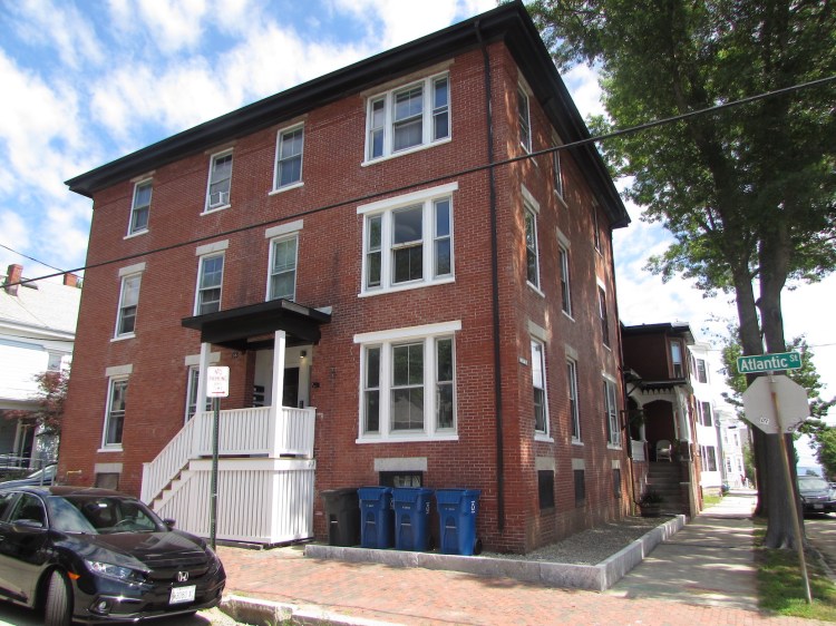 The renovated brick property at 55 Atlantic Street has eight units. 
