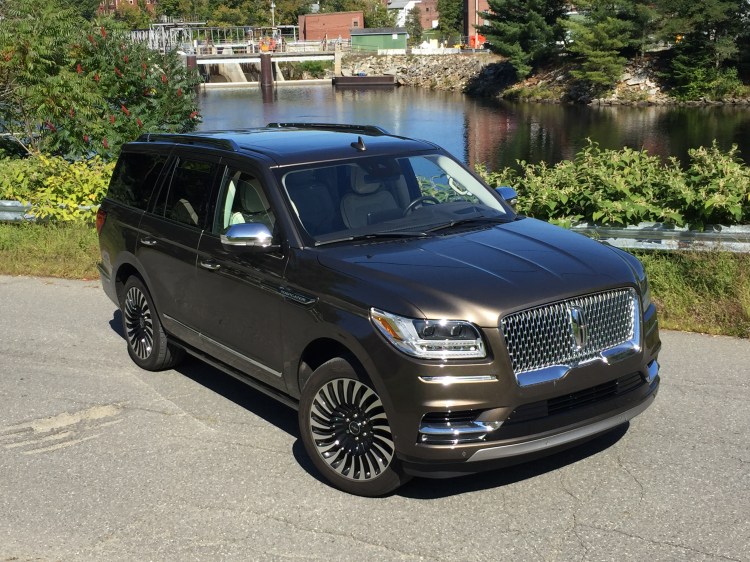 Pricing for the new Lincoln Navigator starts at just over $72,000. The Black Label model, pictured here in Chroma Molten Gold, listed for $99,895.