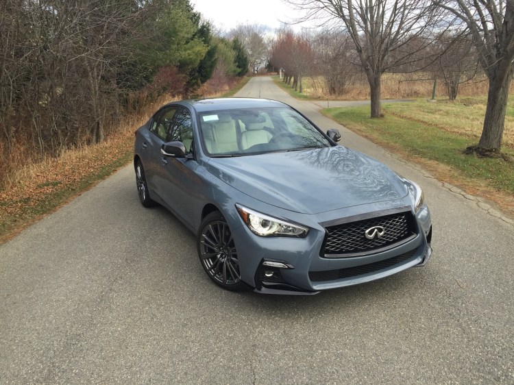 The Q50 sedan starts at $37,625 and comes in Pure, Luxe, Sensory and new Red Sport trim, reviewed here and priced at $56,775.