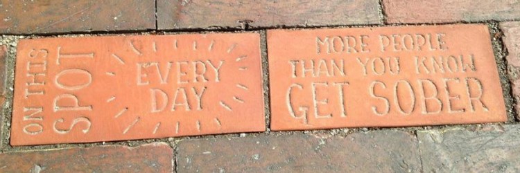 Portland Brick #15, by Ayumi Horie and Elise Pepple, is located just outside Milestone Recovery on India St.