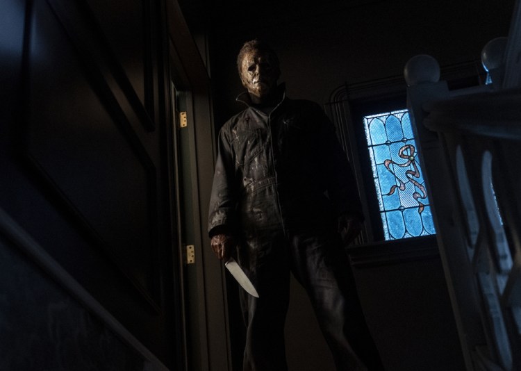 The character Michael Myers in "Halloween Kills," directed by David Gordon Green.
