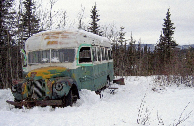 The "Into The Wild" bus in March 2006. It's being prepared for the outdoor display at the Museum of the North. Museum officials want to share more of the bus' history than what it's most famous for.
