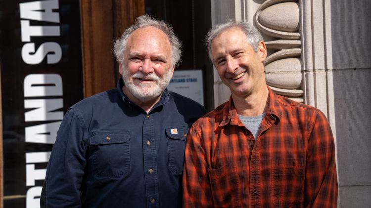 Willy Holtzman (L) and Rich Topol (R) co-wrote a new play about Rich's surprising search for a father figure to replace the one he lost as a child.