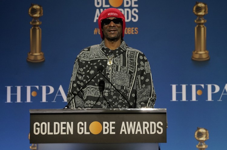 Snoop Dogg announces nominations for the 79th annual Golden Globe Awards at the Beverly Hilton Hotel on Monday in Beverly Hills, Calif. The 79th annual Golden Globe Awards will be held on Jan. 9.