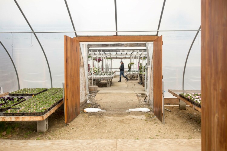 Skillins Greenhouses in Cumberland, pictured in 2019. “People are feeling a lot of stresses in their life," said Mike Skillins, who works out of the Falmouth branch, "and they have turned to their gardens to relieve those stresses.”