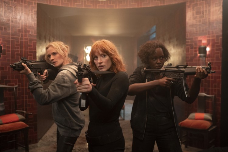 Diane Kruger, Jessica Chastain and Lupita Nyong'o in the film "The 355."