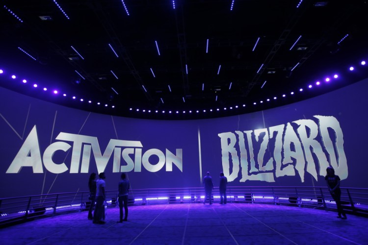 The Activision Blizzard Booth is shown on June 13, 2013 the during the Electronic Entertainment Expo in Los Angeles. 