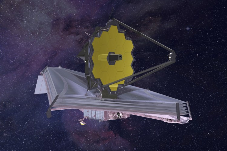 This 2015 artist's rendering provided by Northrop Grumman via NASA shows the James Webb Space Telescope. On Monday, the world’s biggest and most powerful space telescope reached its final destination 1 million miles away, one month after launching on a quest to behold the dawn of the universe. 