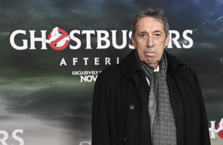 Producer Ivan Reitman attends the premiere of "Ghostbusters: Afterlife" in New York. Reitman, the influential filmmaker and producer behind beloved comedies from “Animal House” to “Ghostbusters,” has died.  