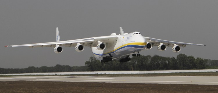The Ukrainian Antonov-225 Mriya was heavily damaged in fighting with Russian troops at the airport outside Kyiv where it was parked, officials say.