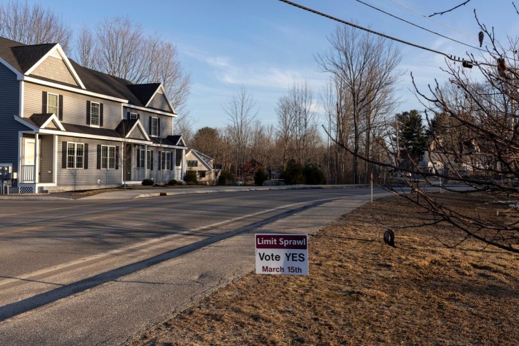 A citizen referendum asking North Yarmouth residents if they wanted to amend the town's land use ordinance by capping building permits for residential dwelling units in the Village Center District and the Village Residential District passed Tuesday. 