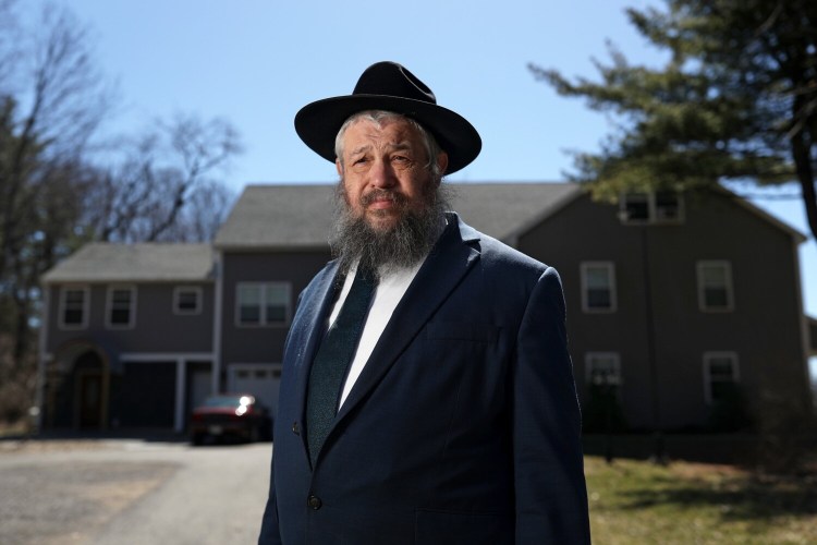 Rabbi Moshe Wilansky at Chabad of Maine in Portland on Monday. 