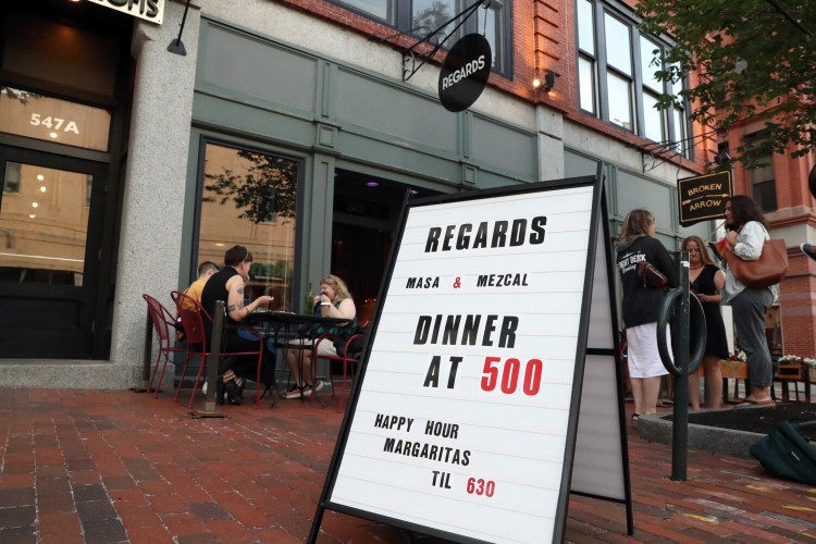 Regards opened on Congress Street in January, serving a California-inspired menu with influences from Mexico and Japan. 