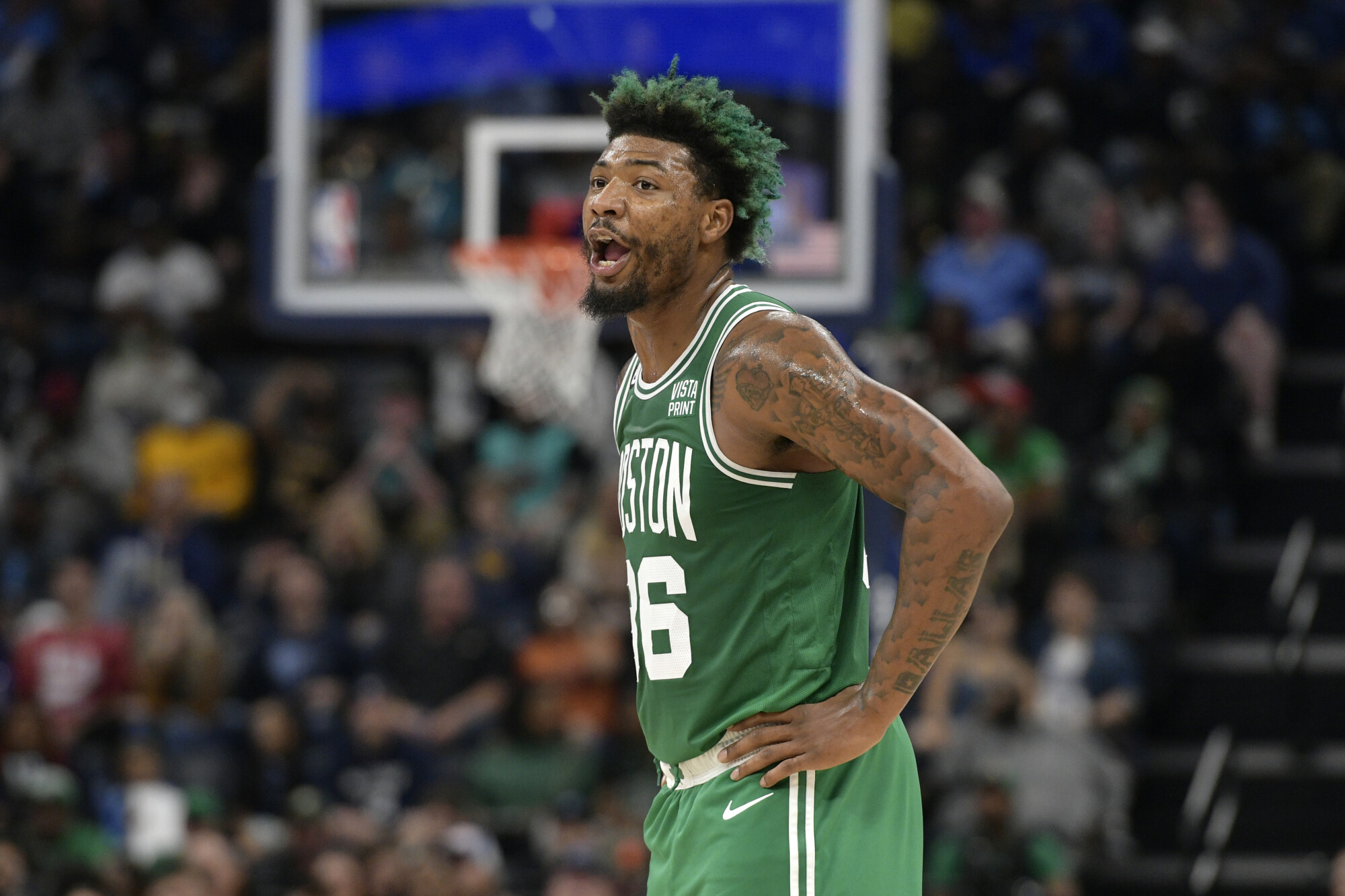 Celtics on NBC Sports Boston on X: MARCUS SMART TRIPLE &
