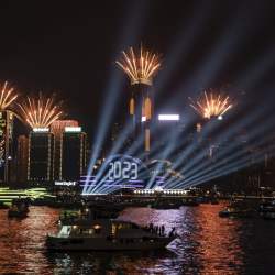 APTOPIX Hong Kong New Year's Eve