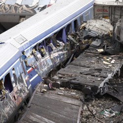 APTOPIX Greece Train Collision