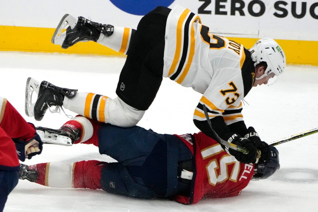 Patrice Bergeron Ruled Out For Game 2 Between Bruins & Panthers